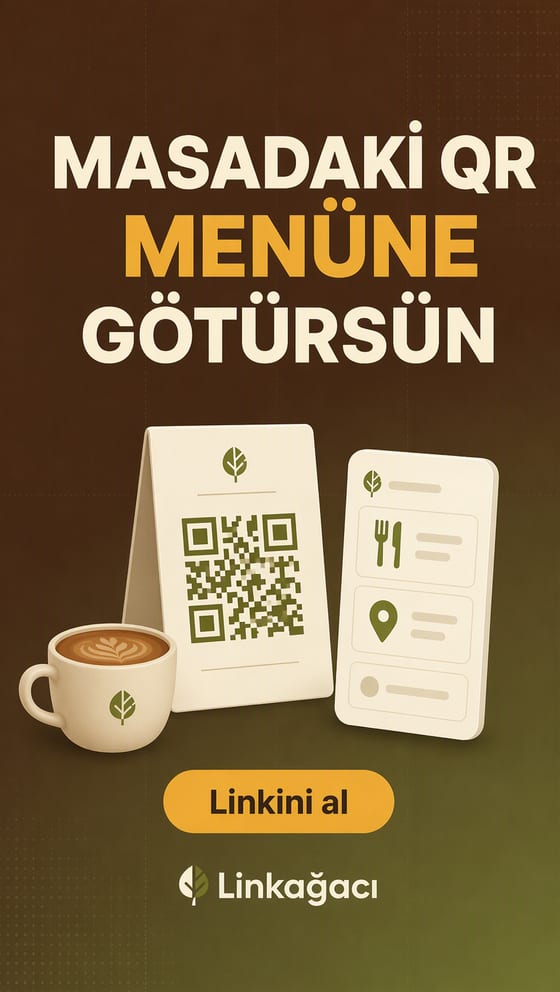 Masadaki QR menüne götürsün